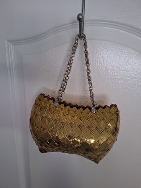 Vintage Handwoven Ecoist Recycled Candy Wraper Purse